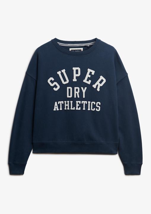 Actual product image Superdry Ath Ess Relaxed Applique Crew (8)