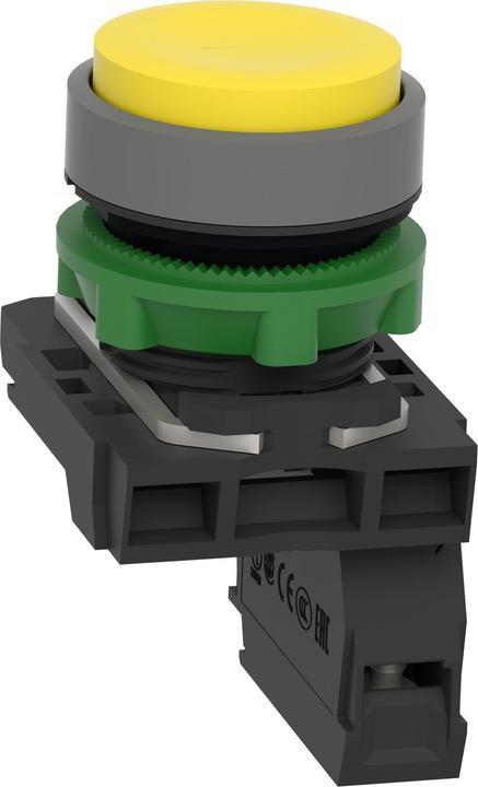 Actual product image Schneider Electric Pushbutton, compl., momentary, yellow, with XB5AP51C0
