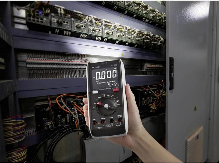 Immagine prodotto Voltcraft VC292 Multimetro portatile calibrato (ISO) con display digitale CAT III 600 V (CAT III 600V)