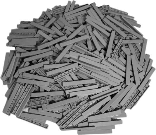 Image du produit LEGO 1x8 Tiles Light Grey - 50 pièces - Tuile gris bleuté clair 4162 (4162, LEGO Accessoires)