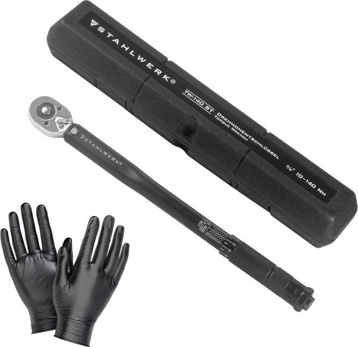 Stahlwerk Drehmomentschlüssel TW-140 ST 10-140 Nm 3/8“ Zoll Umschaltknarre (3/8", 10 Nm, 140 Nm)