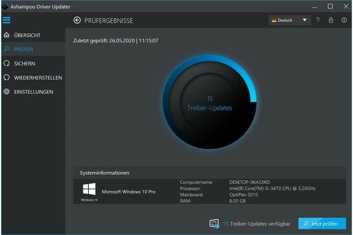 Image du produit Ashampoo Driver Updater ESD, version complète, 3 PC, 1 an (3 Utilisateur, 12 mois)