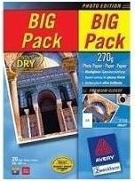 Produktbild Avery BIG PACK Inkjet-Fotopapier, 40 Blatt (250 g/m², A4, 40 x)