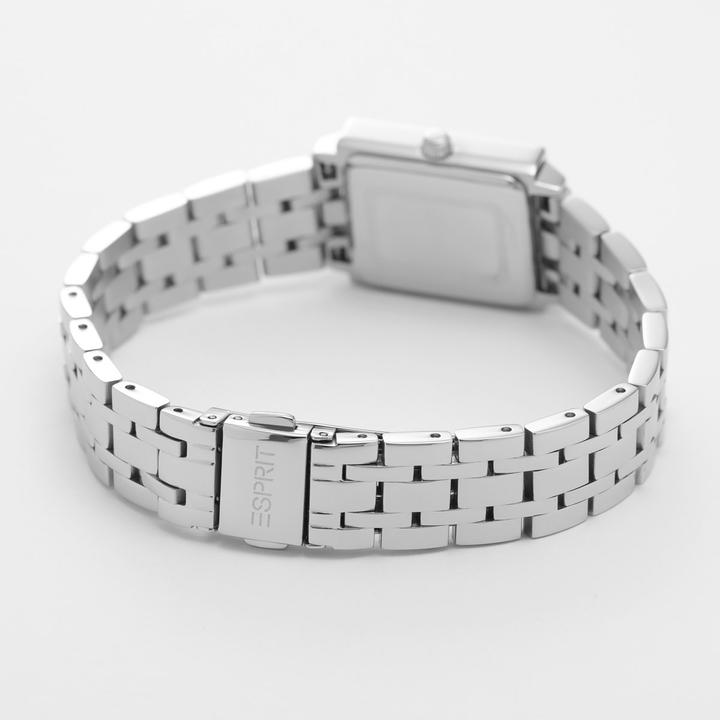 Actual product image Esprit ES ANGULAR 32.6x23MM 3H SILVE DIAL SS BR Wristwatch