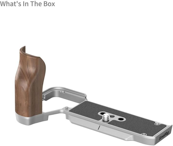 Produktbild SmallRig L-Shape Mount Plate with Wooden Handle (Griff, Diverses Video Zubehör)