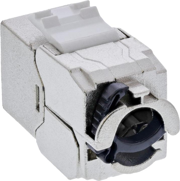 Image du produit InLine 24 pièces en vrac ® Keystone RJ45 prise femelle Slim, SNAP-In, Cat.8.1, attache-câble intégré