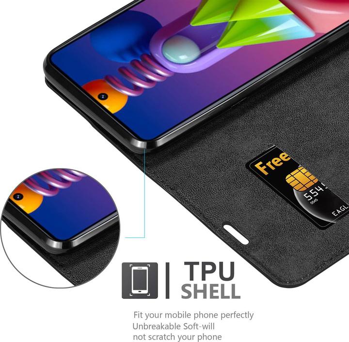 Immagine prodotto Cadorabo Copertina magnetica invisibile del libro (Samsung Galaxy M51)
