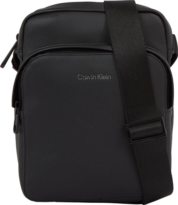 Immagine prodotto Calvin Klein Borsa a tracolla da uomo Ck Must Pique Reporter S W/Pckt Small, Nero (Ck Black), Unità (51% poliestere, 49% poliuretano)