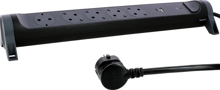 Produktbild Legrand Drehbare Steckdosenleiste, 5-fach Steckdose (5 x, CEE7, 1.50 m)