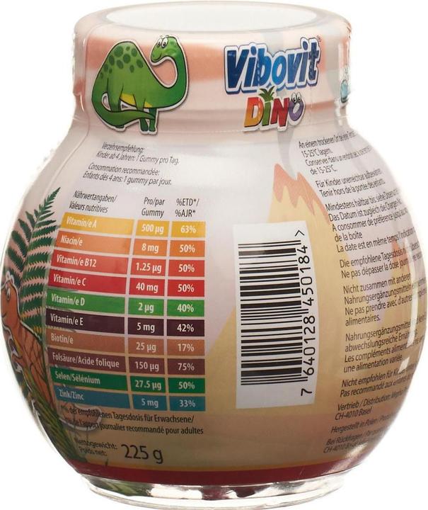 Actual product image ViboVit Dino (50 Piece, Gummies, 275 g)