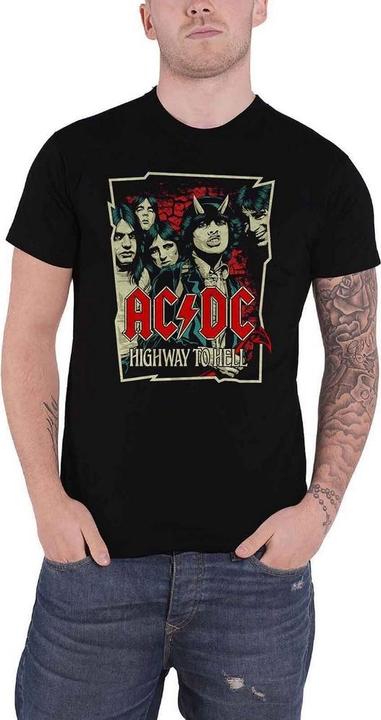 Produktbild AC/DC Erwachsene Highway To Hell Sketch T-shirt (M)