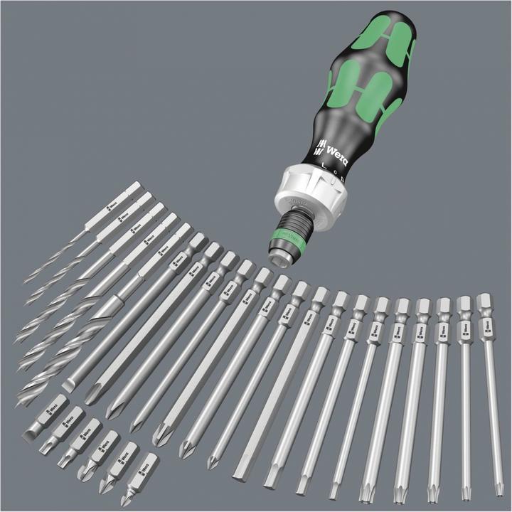 Produktbild Wera Kraftform Kompakt 60 RA (Kreuz Phillips PH M2, Innensechsrund TX M20, Innensechsrund TX M25, Kreuz Phillips PH M1, Innensechsrund TX M15, Kreuz Pozidriv PZ M3, Innensechsrund TX M30, Kreuz Phillips PH M3, Kreuz Pozidriv PZ M2, Innensechsrund TX M10, Kreuz Pozidriv PZ M1)