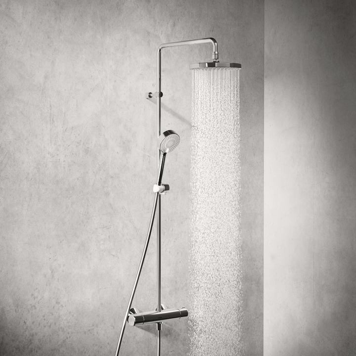 Actual product image Hansa Micra shower system with thermostat chrome