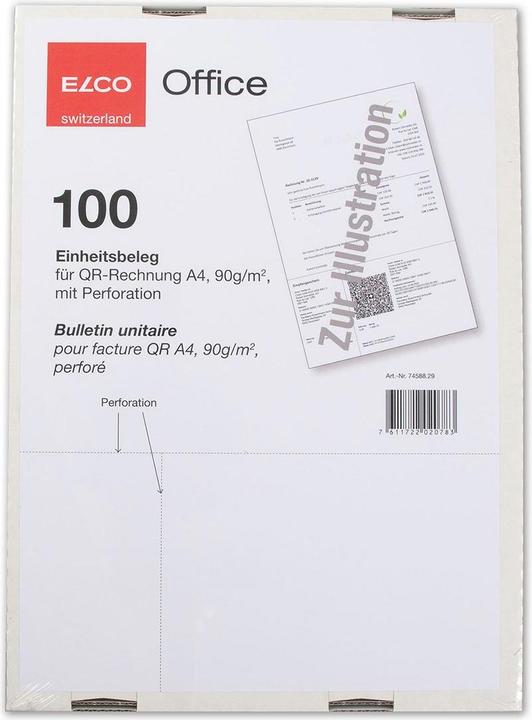 Immagine prodotto Elco Modulo di fatturazione per le fatture QR (100 x)
