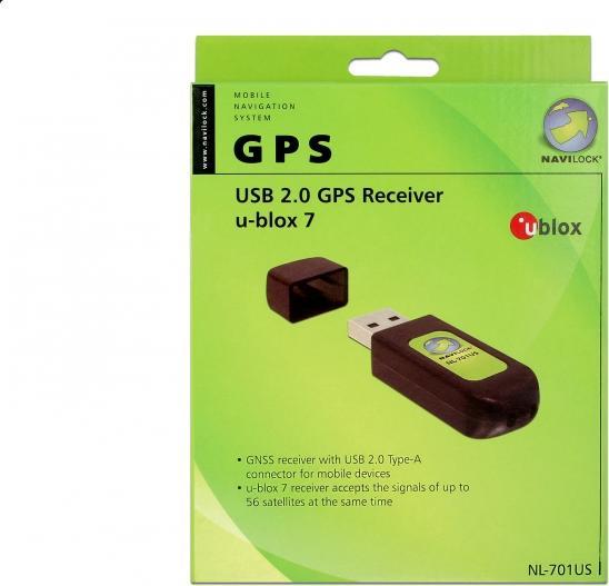 Actual product image Navilock NL-701US, u-blox UBX-G7020-KT, DC, 162 dBm tracking, 148 dBm acquisition