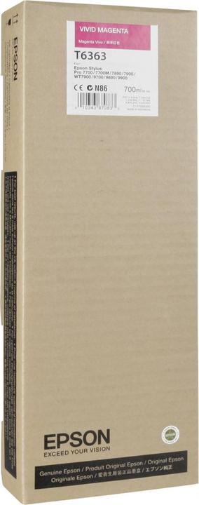 Productafbeelding Epson T6363 Levendig (M)