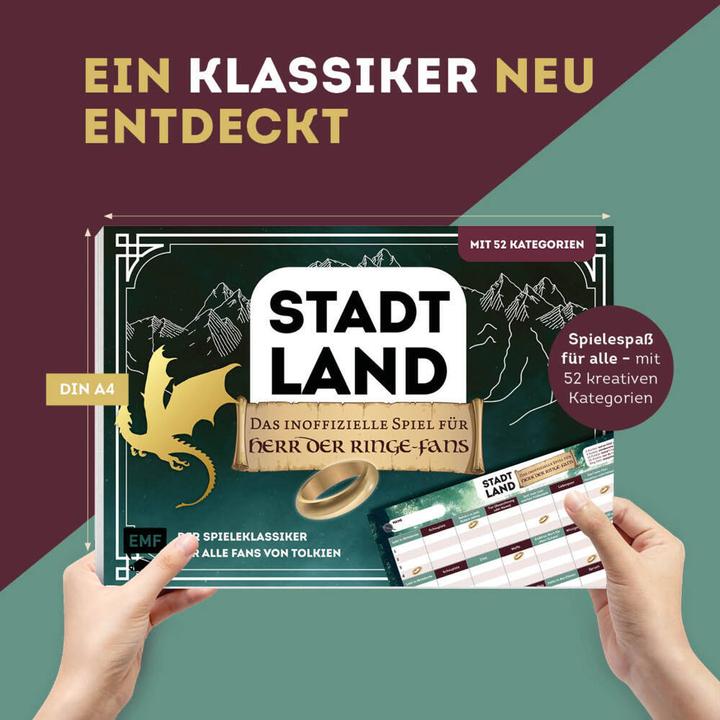Produktbild Stadt, Land, das inoffizielle Spiel für Herr der Ringe-Fans – Der Spieleklassiker für alle Fans von (Deutsch)