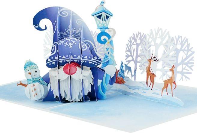 Produktbild MU Classic 3D Pop-Up Weihnachtskarte Saluts Series - Gnome (1 Stk.)