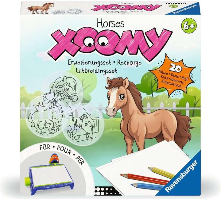 Produktbild Ravensburger Xoomy Erweiterungsset Pferde - Erweiterungsset für den Xoomy Midi oder Maxi, Xoomy