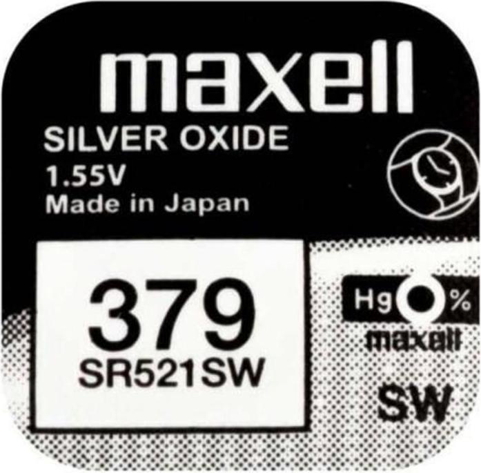 Actual product image Maxell Silver Oxide SR521SW (1 pcs., SR63, 16 mAh)