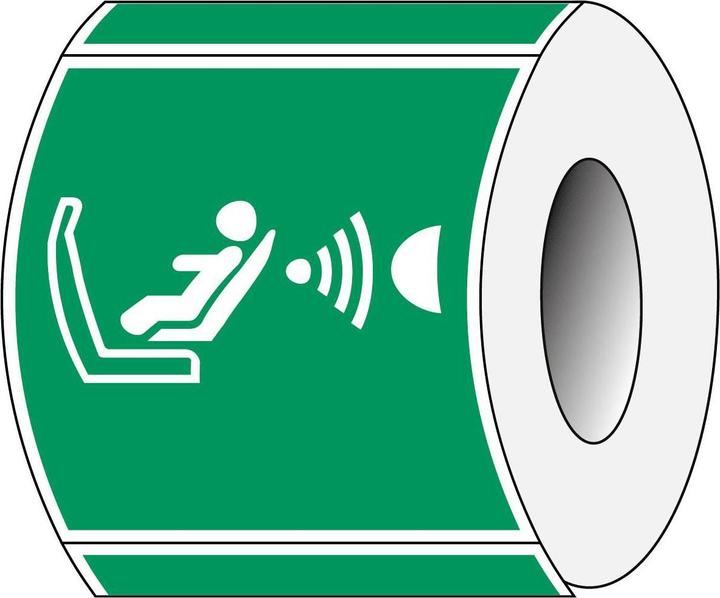 Produktbild Brady ISO 7010 PIC E014 B-7541 ISO Sicherheitskennzeichnung - Automatische Kindersitzerkennung u