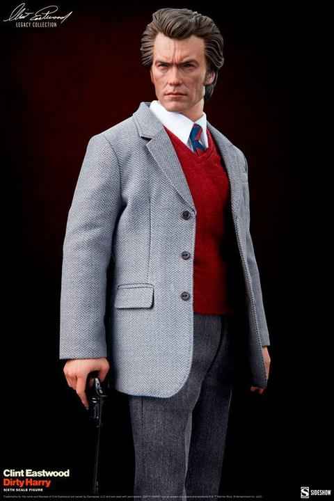 Actual product image Sideshow L'Inspecteur Harry figurine 1/6 Clint Eastwood Legacy Collection Harry Callahan 30 cm