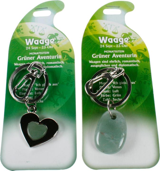 Actual product image Roost Keychain scale G267 Gr. Aventurine 2 motifs ass. (Large aventurine)