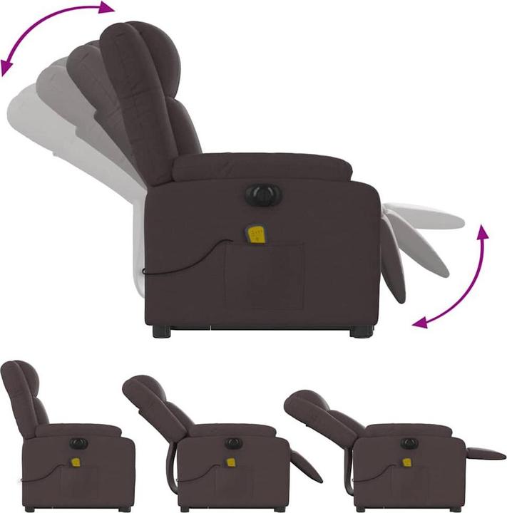 Immagine prodotto VidaXL Poltrona massaggiante elettrica con tessuto di supporto