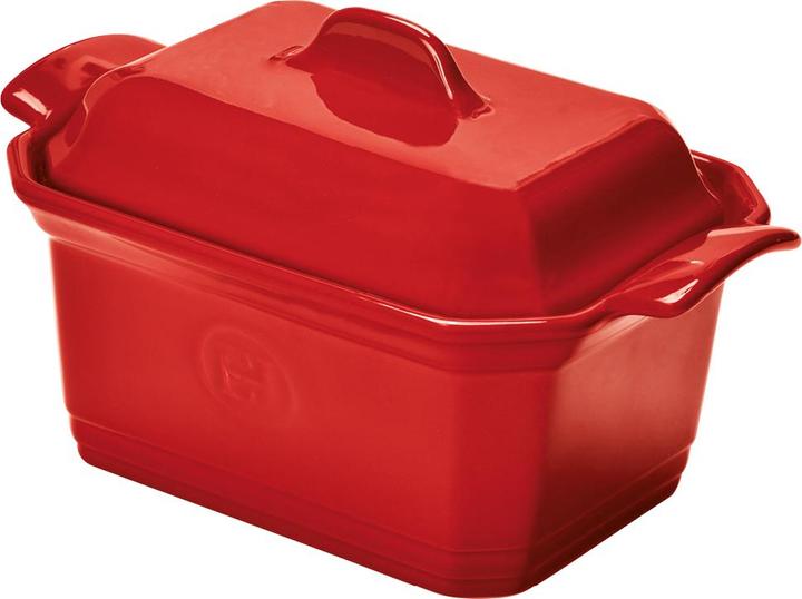 Produktbild Emile Henry EH349706 Terrine mit Druckplatte 190x120mm 9706-34 Grand Cru