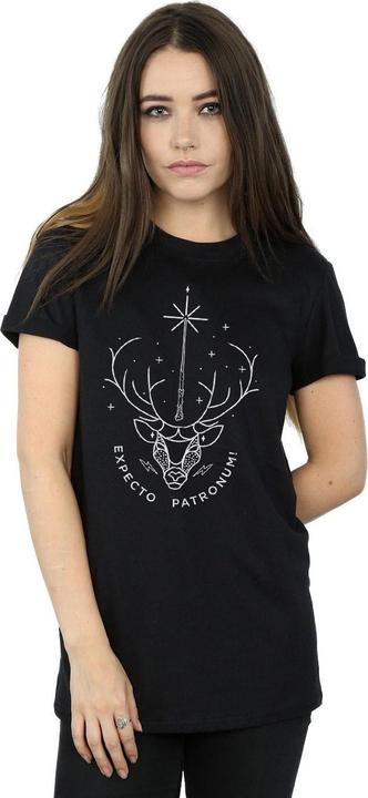 Immagine prodotto Maglietta Boyfriend in cotone Expecto Patronum Donna/Ladies (XL)