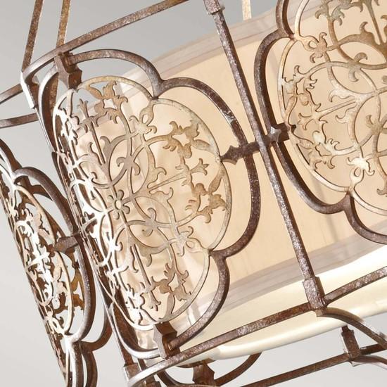 Actual product image Elstead Lighting Marcella pendant light E27 triple British bronze, oxidised bronze (E27)
