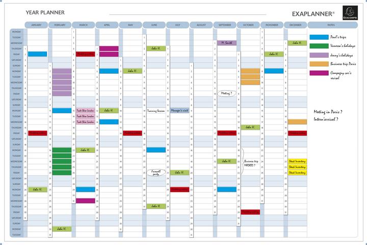 Exacompta Jahresplaner (90 x 60 mm, Englisch)