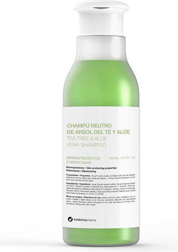 Botánicapharma Botanicapharma - Tea Tree & Aloe Vera Shampoo From Oil From Tea Brazewa And Aloe Vera 250Ml (250 ml, Flüssiges Shampoo)