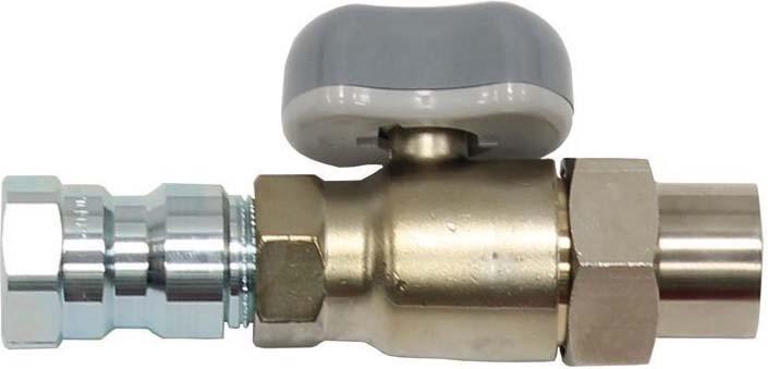Actual product image Vaillant Straight-through gas ball valve with fire protection device Rp 1/2