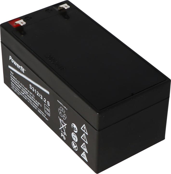 Produktbild Exide Akku Powerfit S312/3.2S Blei Akku, Anschluss 4,8mm, VDS (12 V, 3.20 Ah)