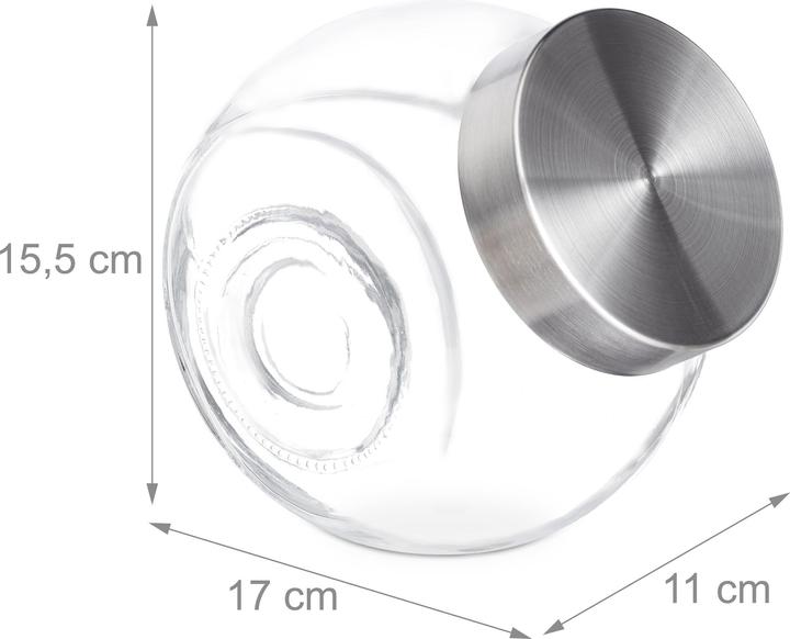 Actual product image Relaxdays 3x candy jars