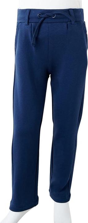 Actual product image VidaXL Children's trousers with drawstring navy blue 104,Material: 95 (104)