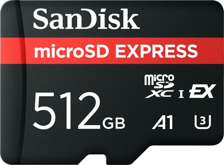 Actual product image SanDisk Express (512 GB, microSD Express, U3, UHS-I)