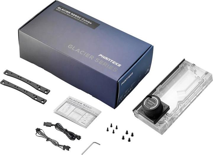 Immagine prodotto Phanteks Serbatoio R260C - piastra posteriore in acrilico trasparente, D5, DRGB-LED - nero