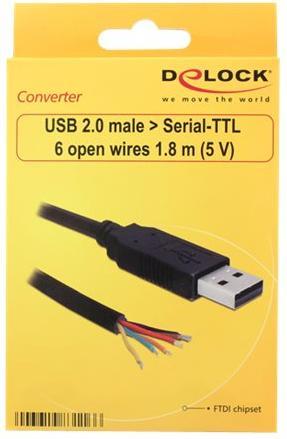 Immagine prodotto Delock Convertitore USB2.0 Serial-TTL (1.80 m, USB 2.0)
