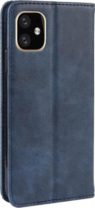 Produktbild Cover-Discount iPhone 12 / 12 Pro - Stand Flip Case Hülle dunkelblau (Apple iPhone 12 Pro, Apple iPhone 12)