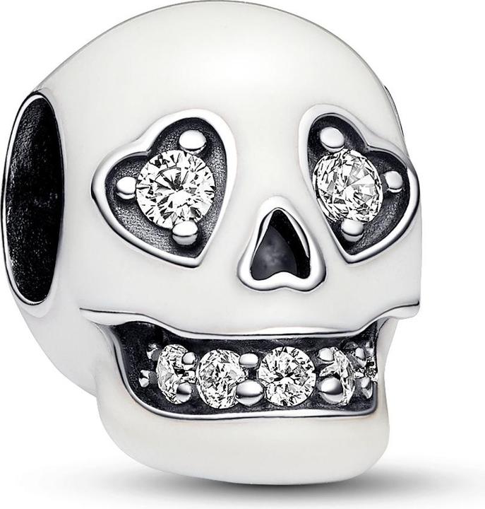 Pandora Glow in the dark Funkelnder Totenkopf (Sterling Silber 925)
