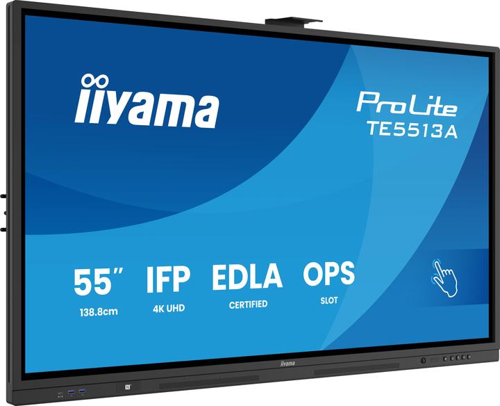 Produktbild iiyama 189.3cm(75") TE7513A-B1AG 16:9 Touch 2xHDMI+USB-C (Speditionsversand) (3840 x 2160 Pixel, 75")