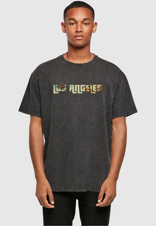 Actual product image Merchcode Grand Los Angeles Acid Washed Heavy Oversized Tee - 117851 (L)
