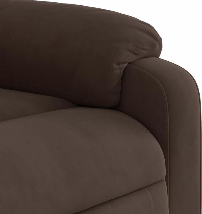 Actual product image VidaXL Massage chair brown microfibre fabric,Colour: Brown,Material