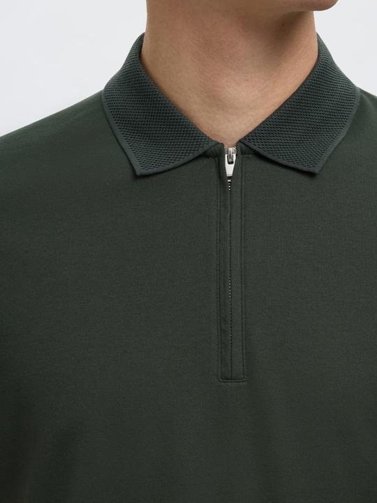 Actual product image Selected Homme Slhfave Zip Ss Polo Noos (M)