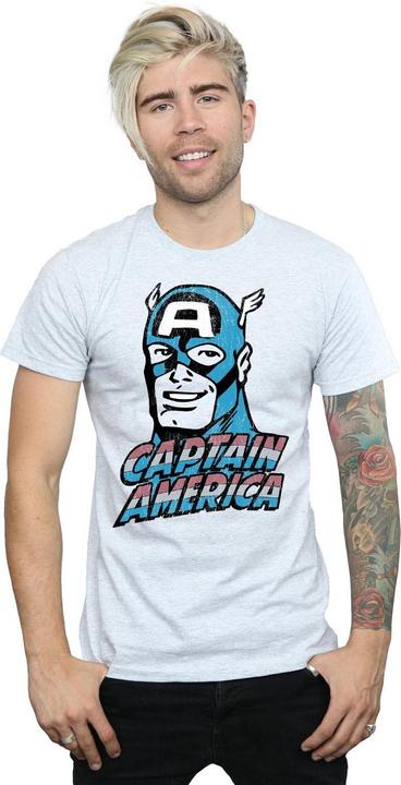 Produktbild Captain America Distressed TShirt (M)