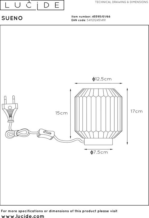 Actual product image Lucide Sueno (E14)