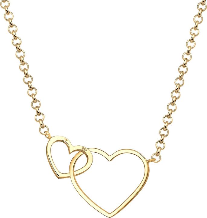 Produktbild Elli mit zwei Herz-Anhäger Verschlungen (Sterling Silber, 45 cm)