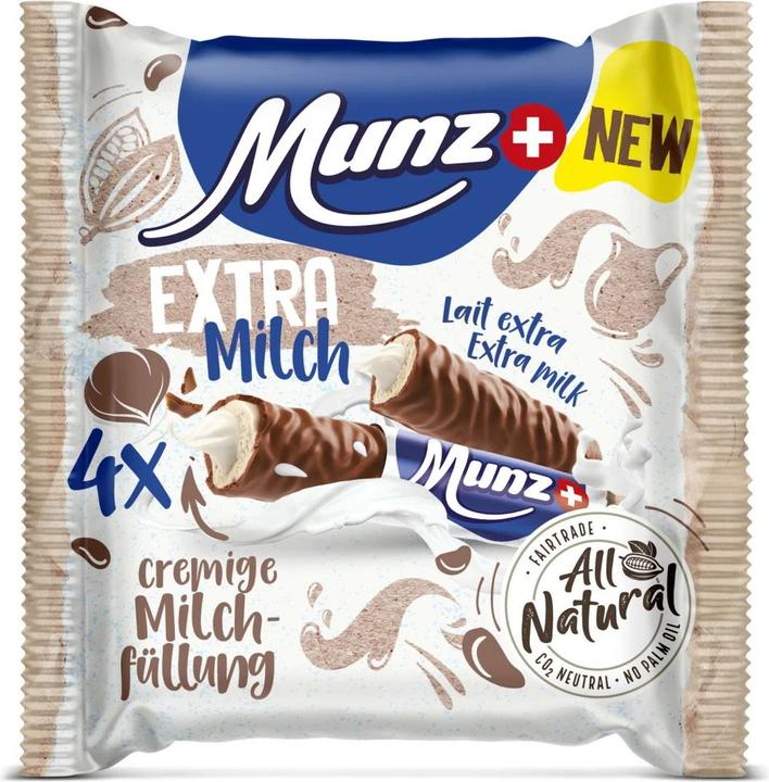Munz Chocolate Bar Prügeli Extra Milk 4 x 22 g (100 g)